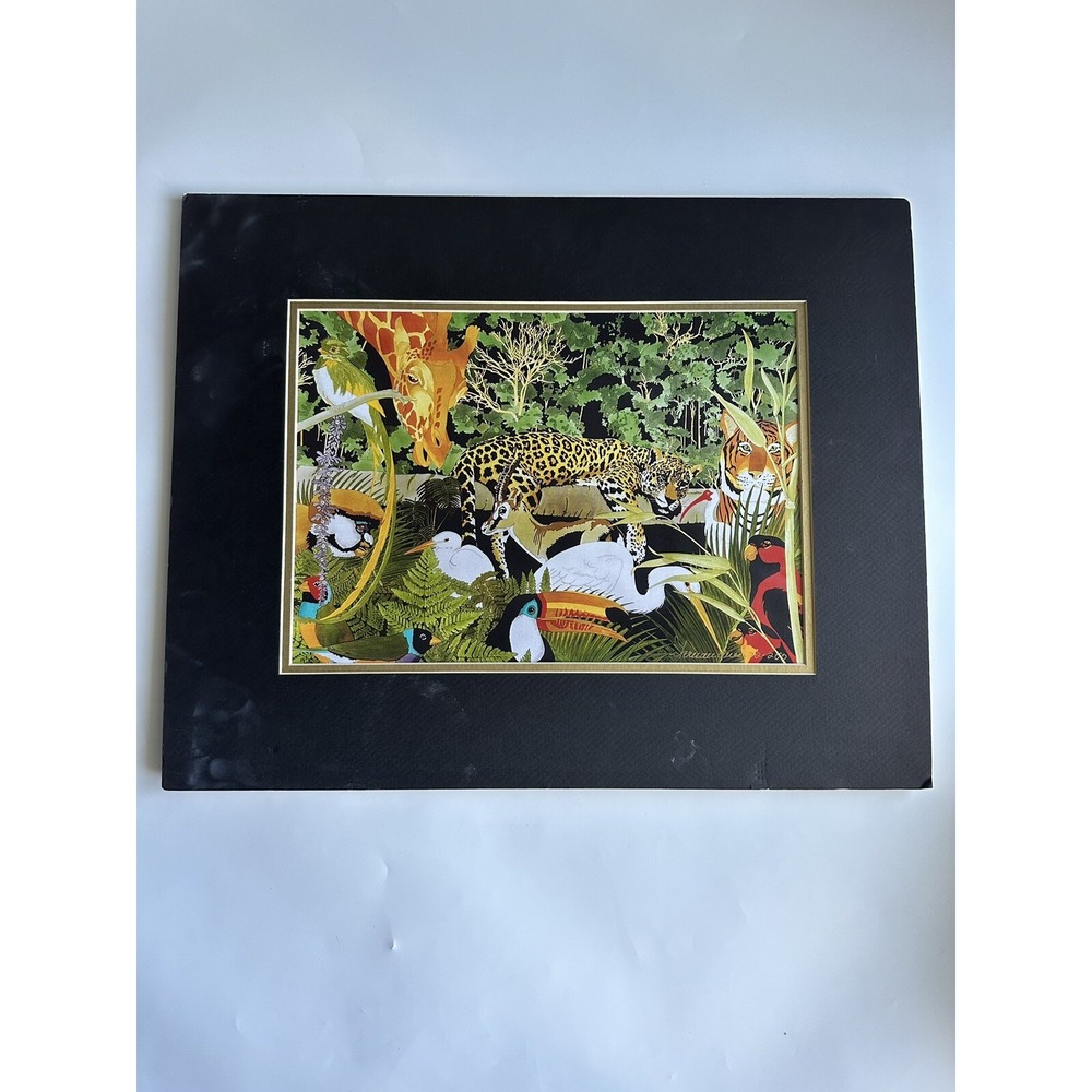 Jungle Print Unframed LE 72/260 By Feruauducci 15"x11" Loose